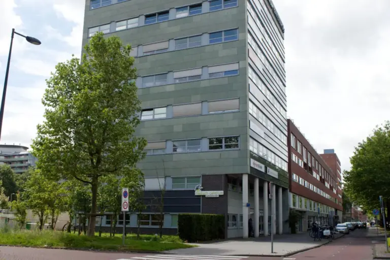 Exterior of the building housing Orthopedic Care Clinics in Amsterdam Zuidoost.